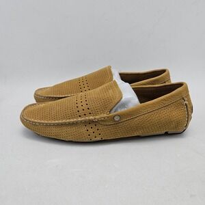 UGG Henrick Perforated Leather Driving Moccasins Tan Loafers 1095550 Mens 10.5
